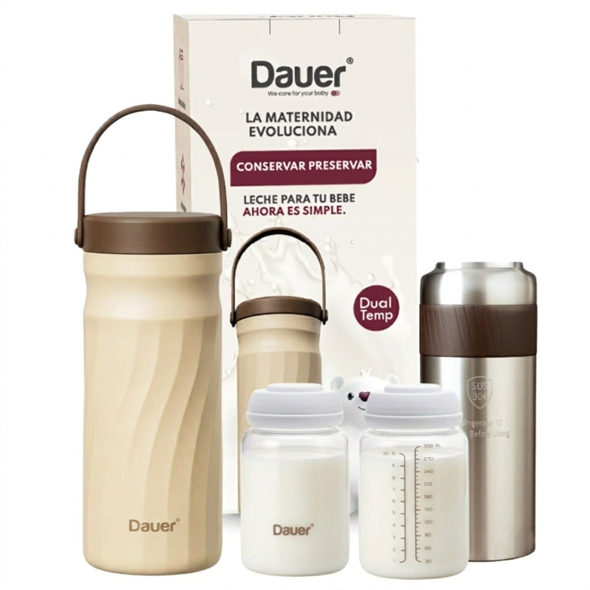 COOLER MULTIFUNCIONAL PORTÁTIL DE LACTANCIA DAUER SISTEMA DUAL FRÍO CALIENTE - 1