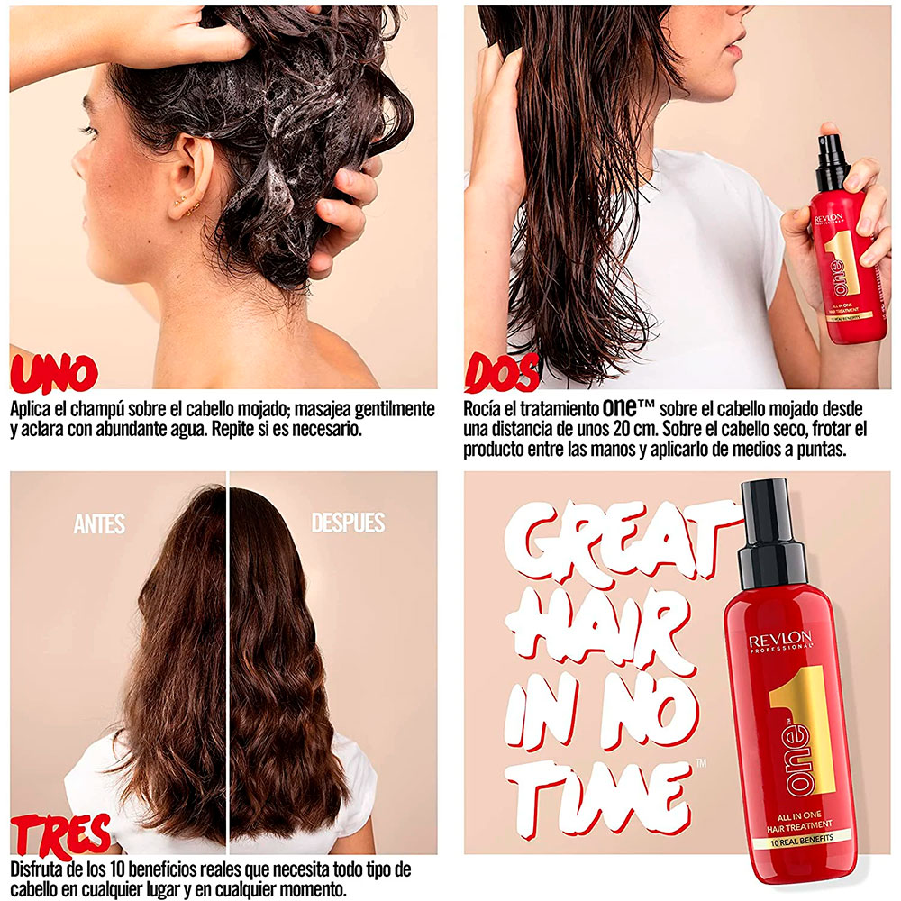 REVLON ONE TREATMENT 10 BENEFICIOS 150 ML - 4