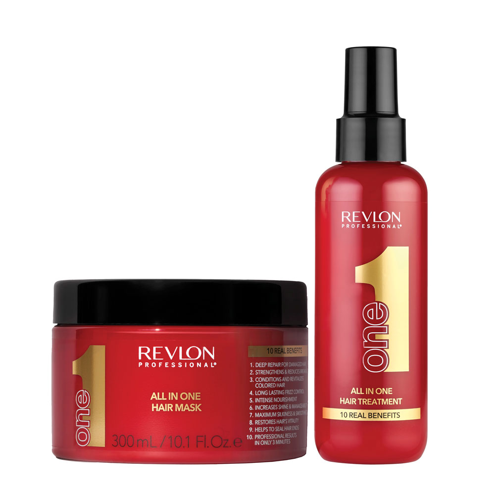 REVLON ONE DÚO ALL IN ONE TREATMENT 150 ML + HAIR MASK 300 ML - 1
