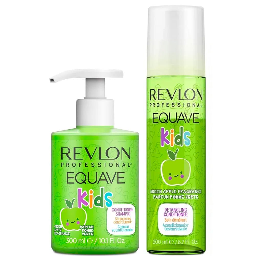 REVLON EQUAVE KIDS DUO MANZANA SHA 300ML + SPRAY 200ML - 1