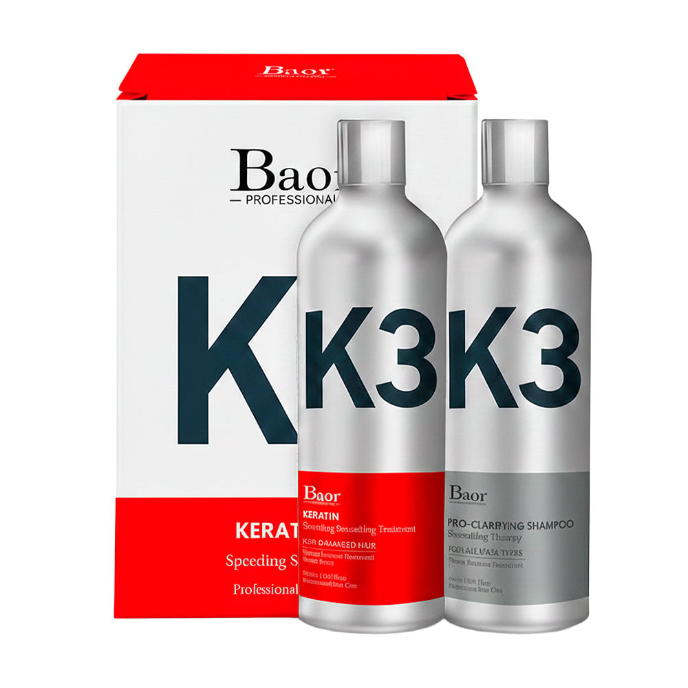 BAOR ALISADO K3 TRATAMIENTO + SHAMPO 300 ML - 1