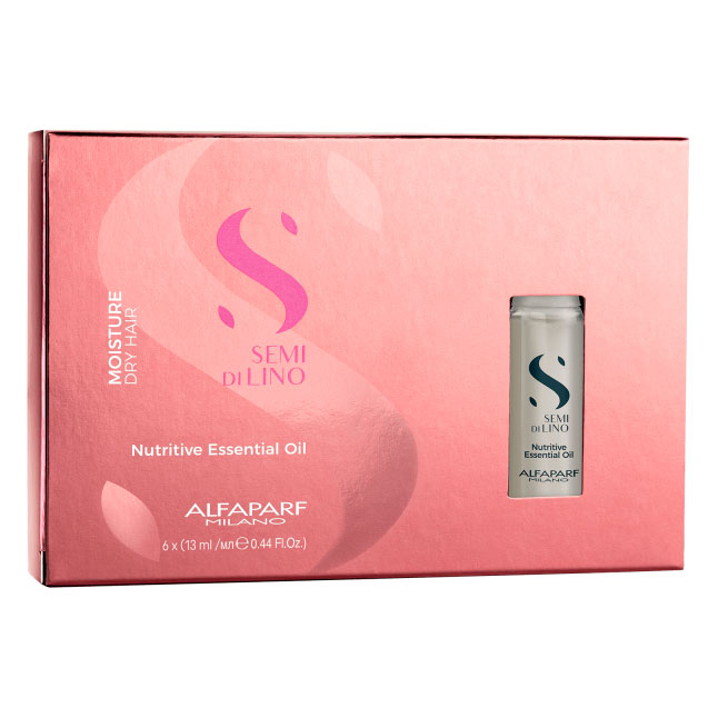 AMPOLLA ALFAPARF SEMI DI LINO NUTRITIVE ESSENTIAL OIL 6 UNID X13ML - 1
