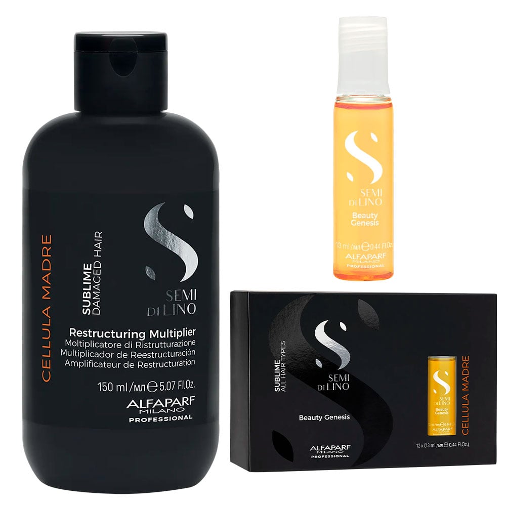 ALFAPARF CELLULA MADRE REESTRUCTURACIÓN MULTIPLIER 150 ML + BGENESIS 12X13ML - 1