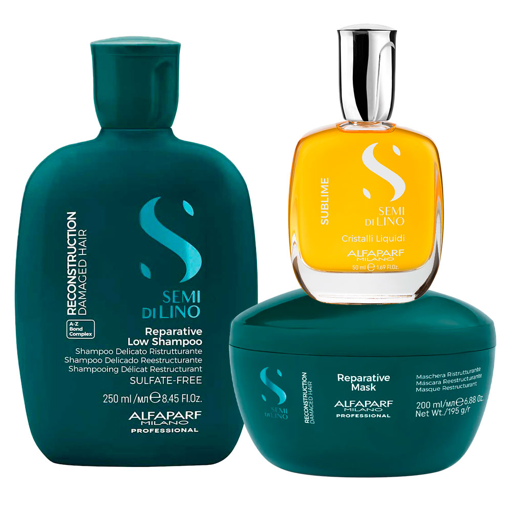 REPARATIVE ALFAPARF SHAMPOO 250ML + MASK 200ML + SERUM 50ML - 1