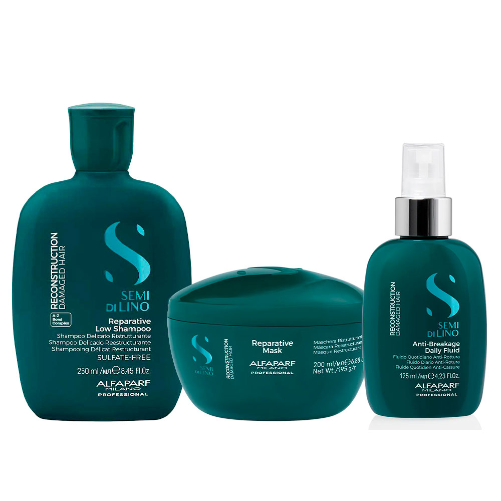 REPARATIVE LOW ALFAPARF SHAMPOO 250ML + MASK 200ML + FLUID 125 ML - 1