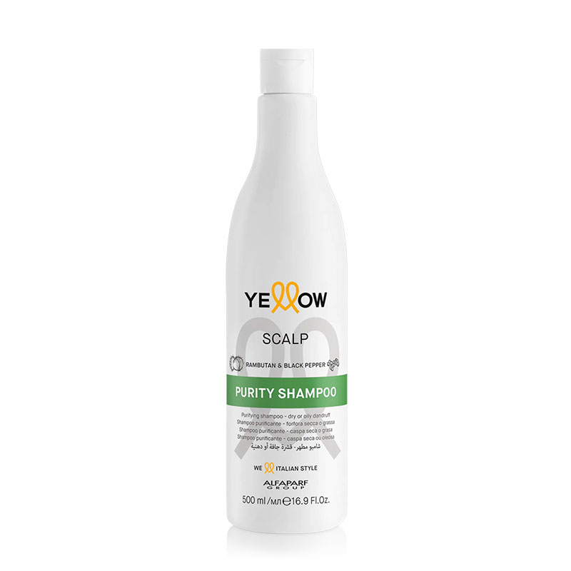 SHAMPOO ANTI CASPA O GRASA SCAL PURITYYELLOW 500 ML - 1
