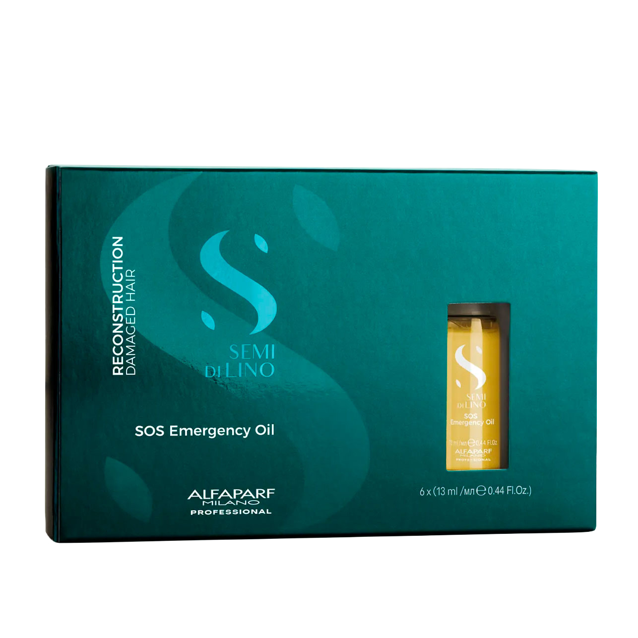 ALFAPARF AMPOLLA REPARADORA SOS EMERGENCY OIL RECONSTRUCTION 6 X 13ML - 1