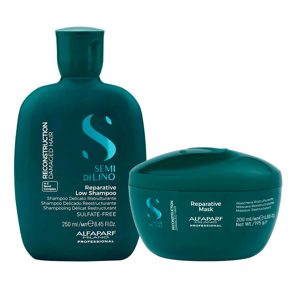 REPARATIVE LOW ALFAPARF SHAMPOO 250ML + MASK 200ML - 1