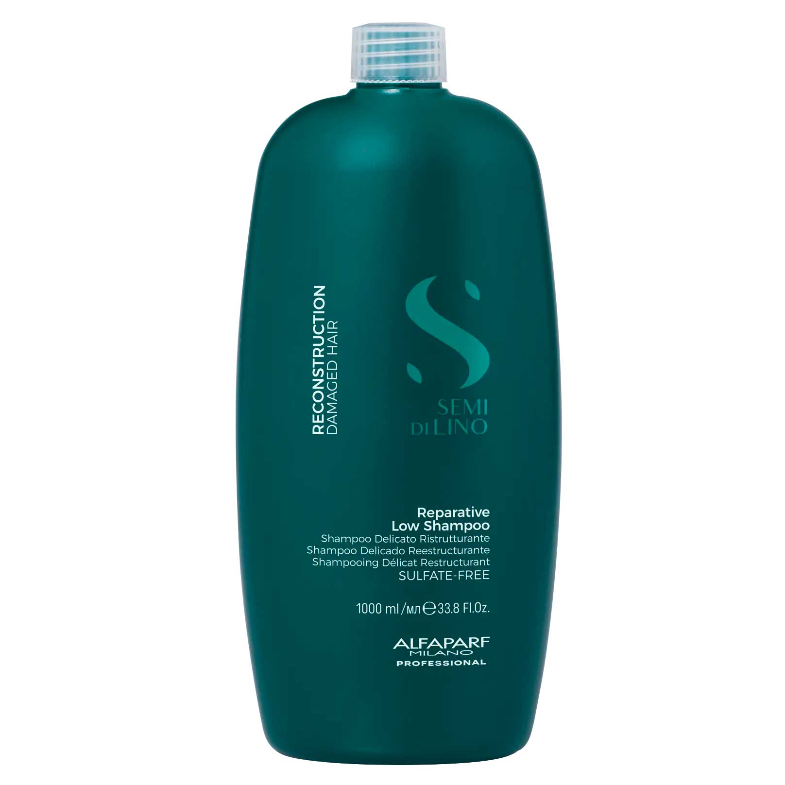 SHAMPOO REPARADOR SIN SAL ALFAPARF RECONSTRUCCIÓN 1000ML - 1