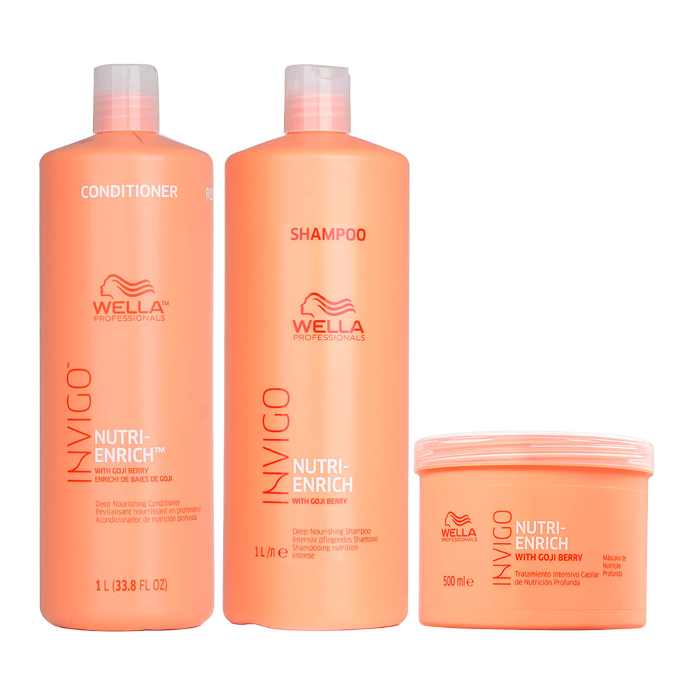 WELLA INVIGO NUTRI ENRICH NUTRITIVO SHAM 1000 ML + COND 1000 ML + MASK 500 ML - 1