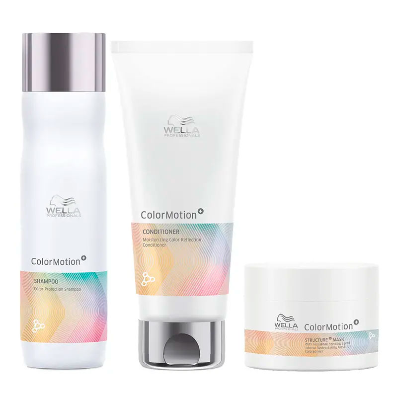 WELLA COLOR MOTION SHAMPOO + ACONDICIONADOR Y MASCARILLA - 1