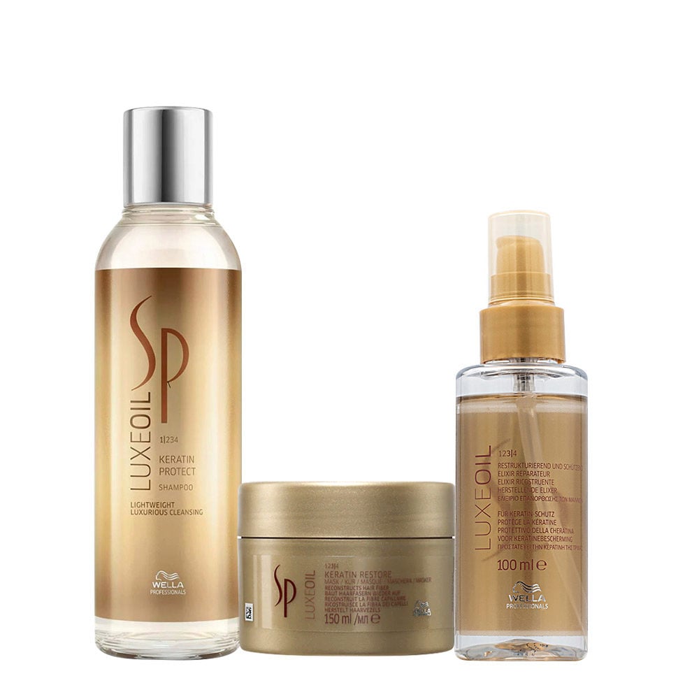 PACK WELLA SP LUXE OIL SHAMPOO + ELIXIR + MASCARILLA - 1