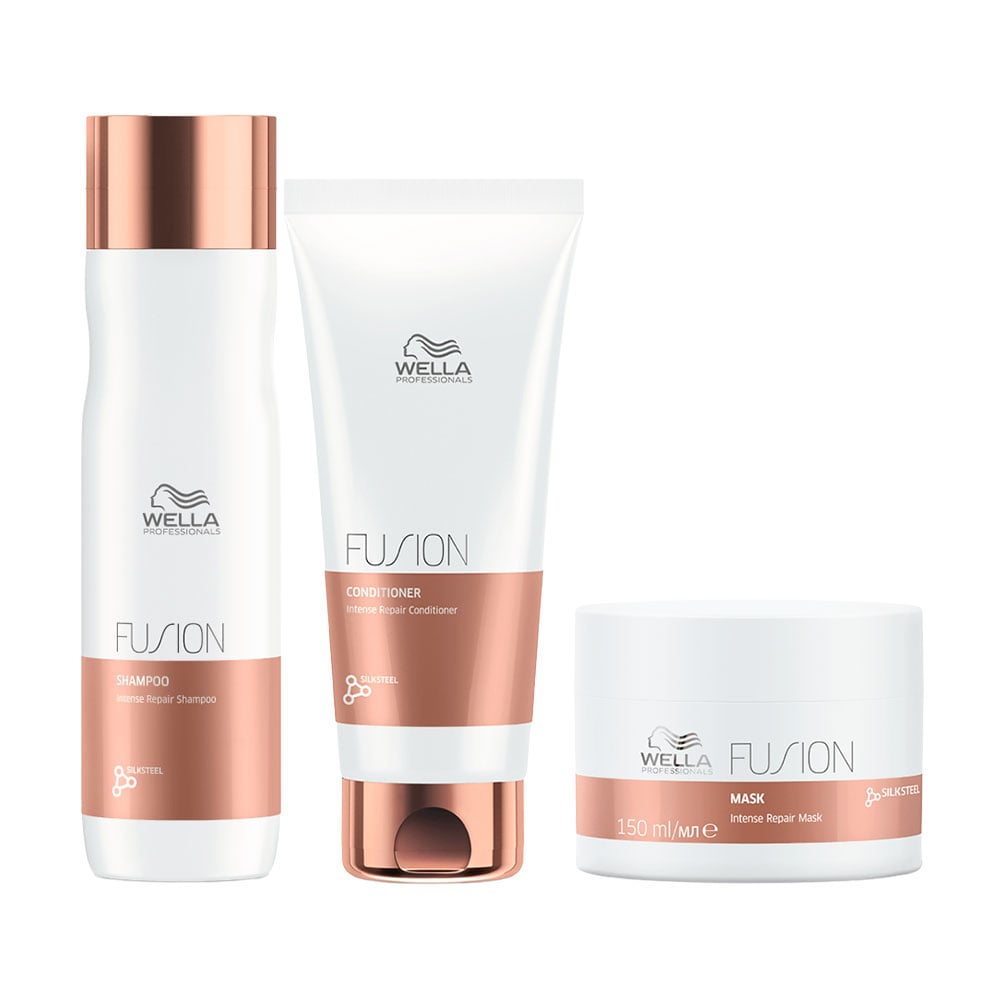 WELLA PACK FUSION SHAMPOO ACONDICIONADOR MASCARILLA - 1