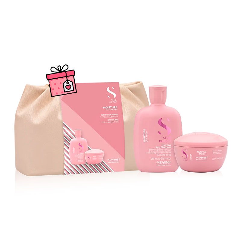 MOISTURE DUO KIT NUTRICIÓN ALFAPARF MILANO SHAMPOO Y MASCARILLA 250ML - 1