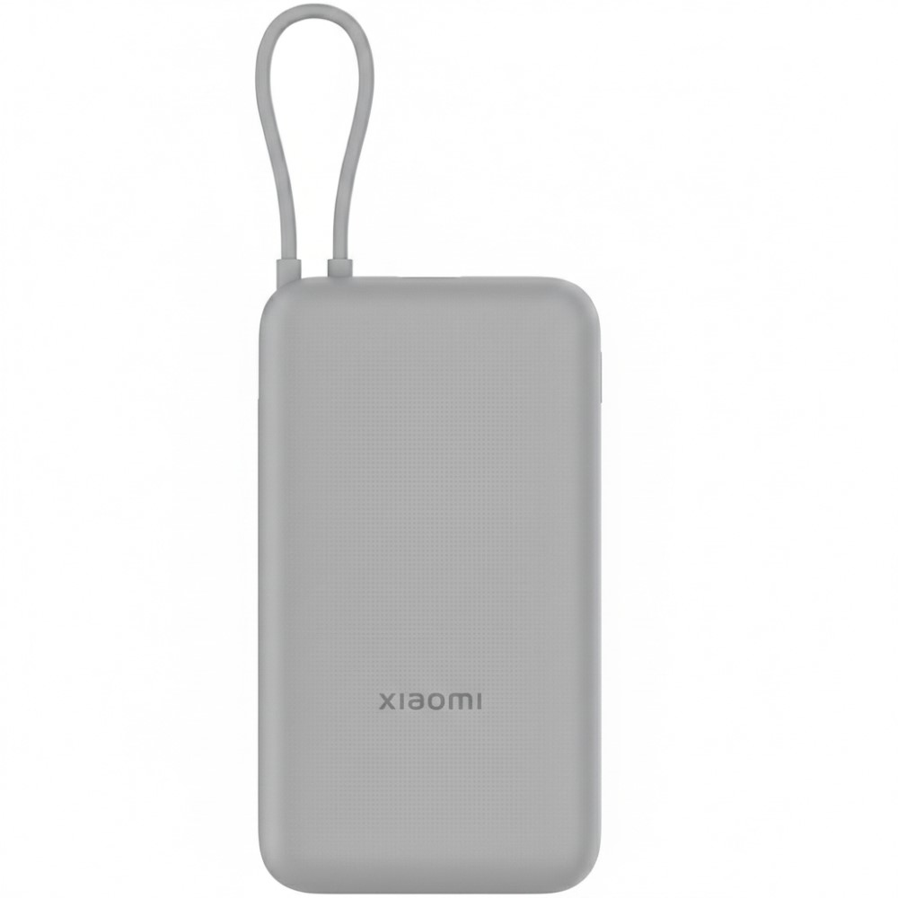 XIAOMI POWERBANK 20000MAH 22.5W -CABLE INCORPORADO- LIGHT GRAY - 1