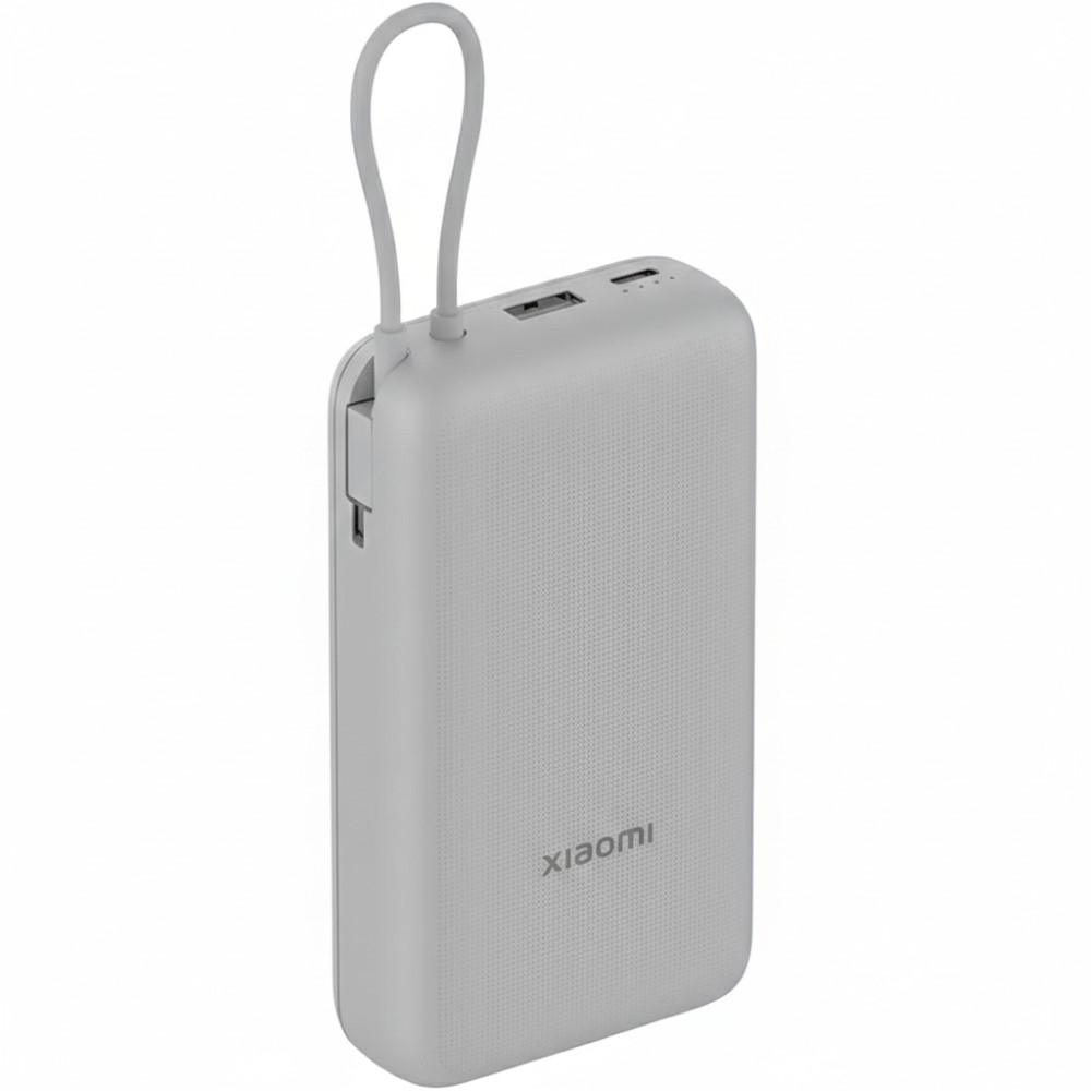XIAOMI POWERBANK 20000MAH 22.5W -CABLE INCORPORADO- LIGHT GRAY - 2