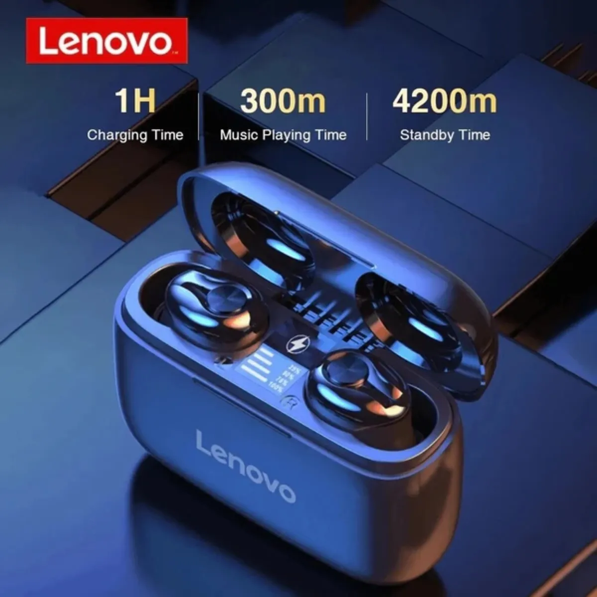 LENOVO AUDIFONO BT IN EAR- HT18 NEGRO - 4