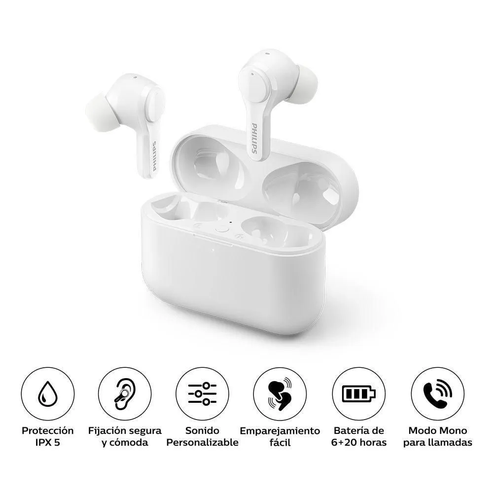 PHILIPS AUDIFONO BT TAT3217 BLANCO - 1