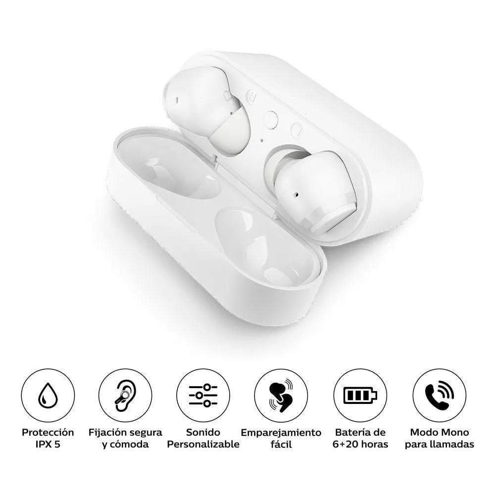 PHILIPS AUDIFONO BT TAT3217 BLANCO - 3