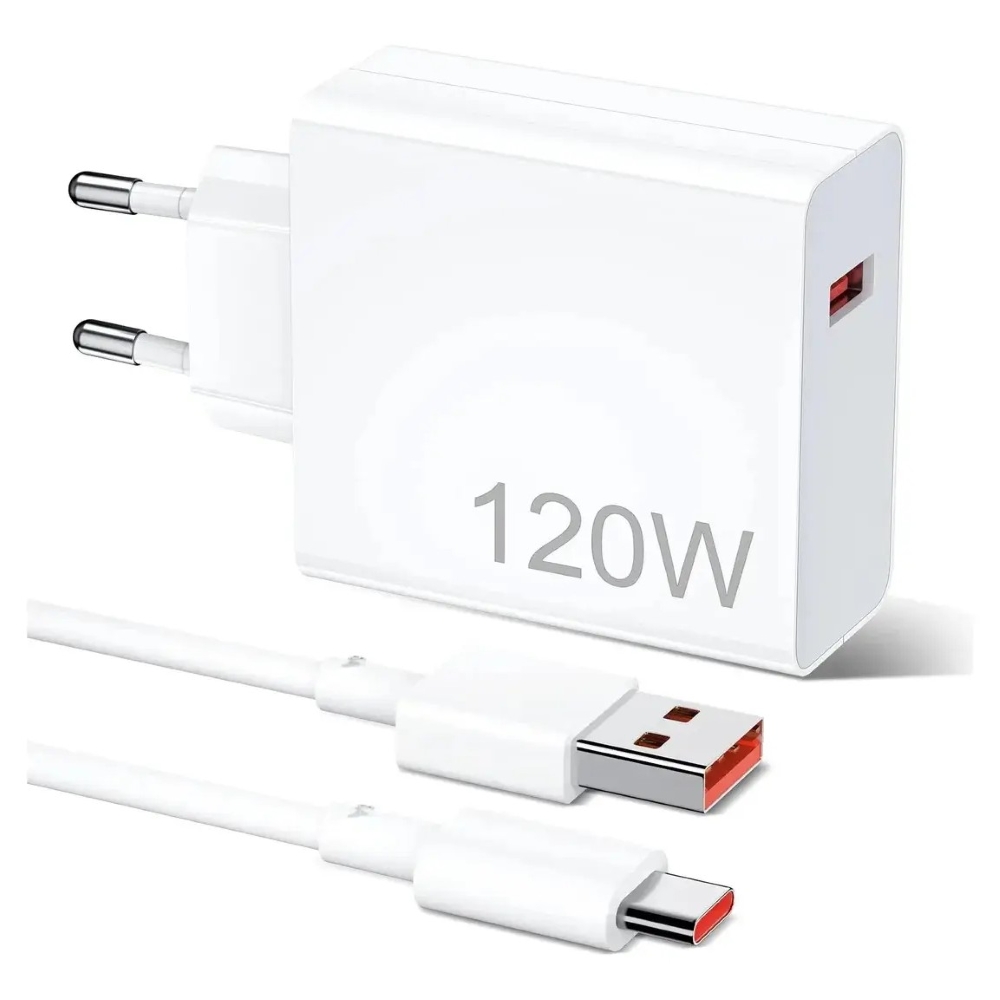 XIAOMI CARGADOR DE PARED HYPERCHARGE MDY-14-EE 120W + CABLE (TYPE-A) - 1
