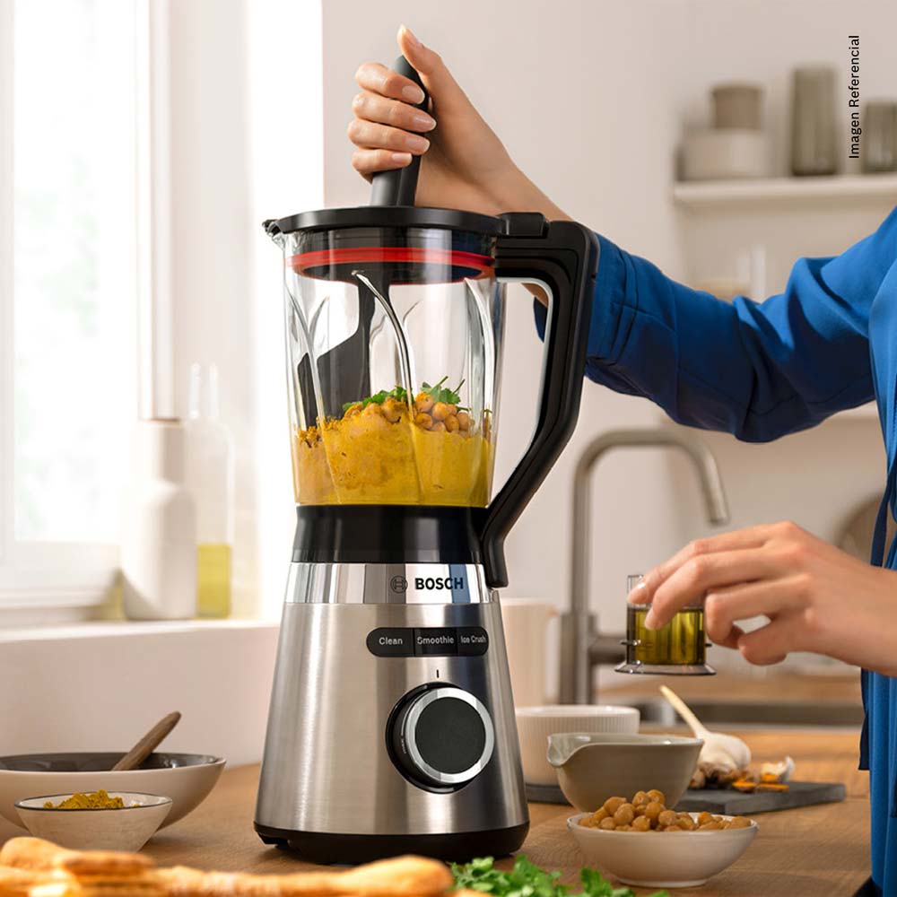 LICUADORA BOSCH VITAPOWER 2 EN 1 SERIE 4 INOX 1200 W - MMB6384M - 2