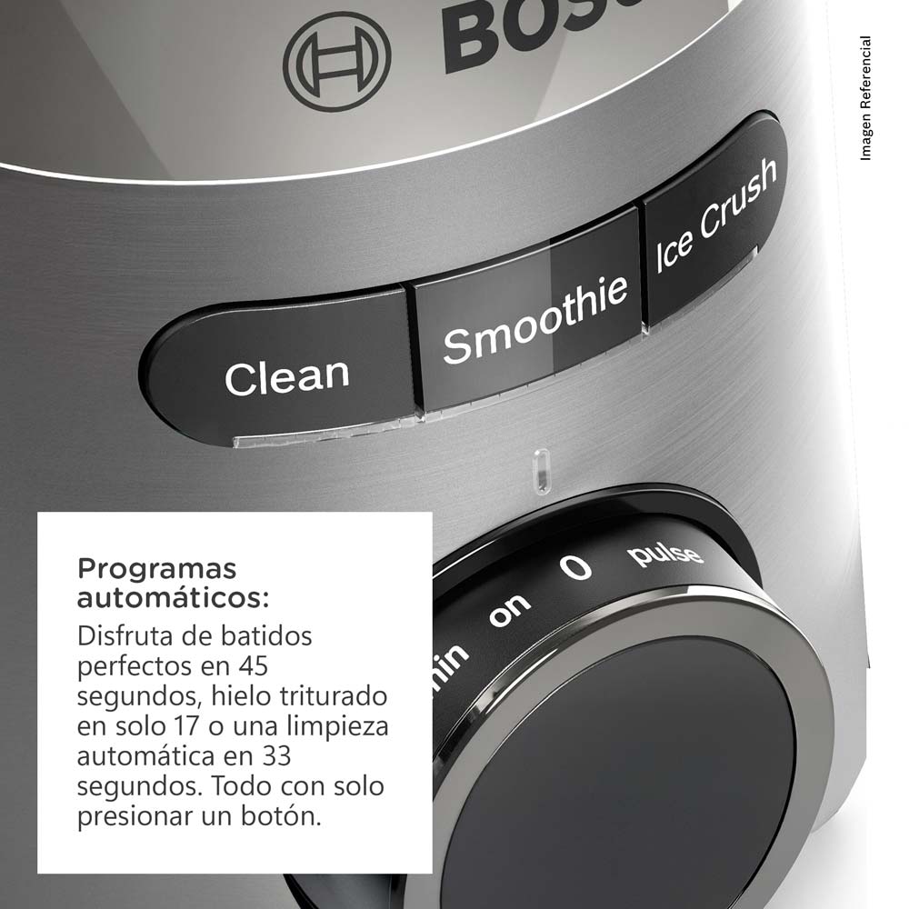 LICUADORA BOSCH VITAPOWER 2 EN 1 SERIE 4 INOX 1200 W - MMB6384M - 5