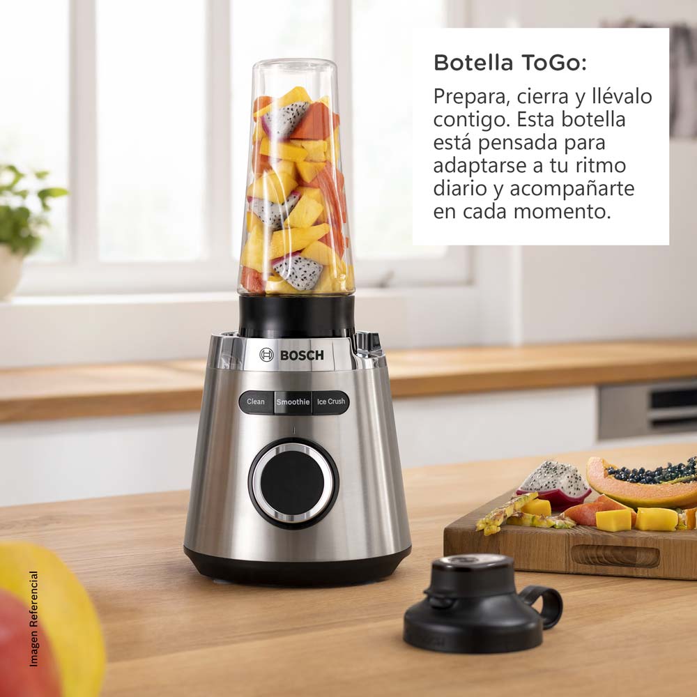 LICUADORA BOSCH VITAPOWER 2 EN 1 SERIE 4 INOX 1200 W - MMB6384M - 7