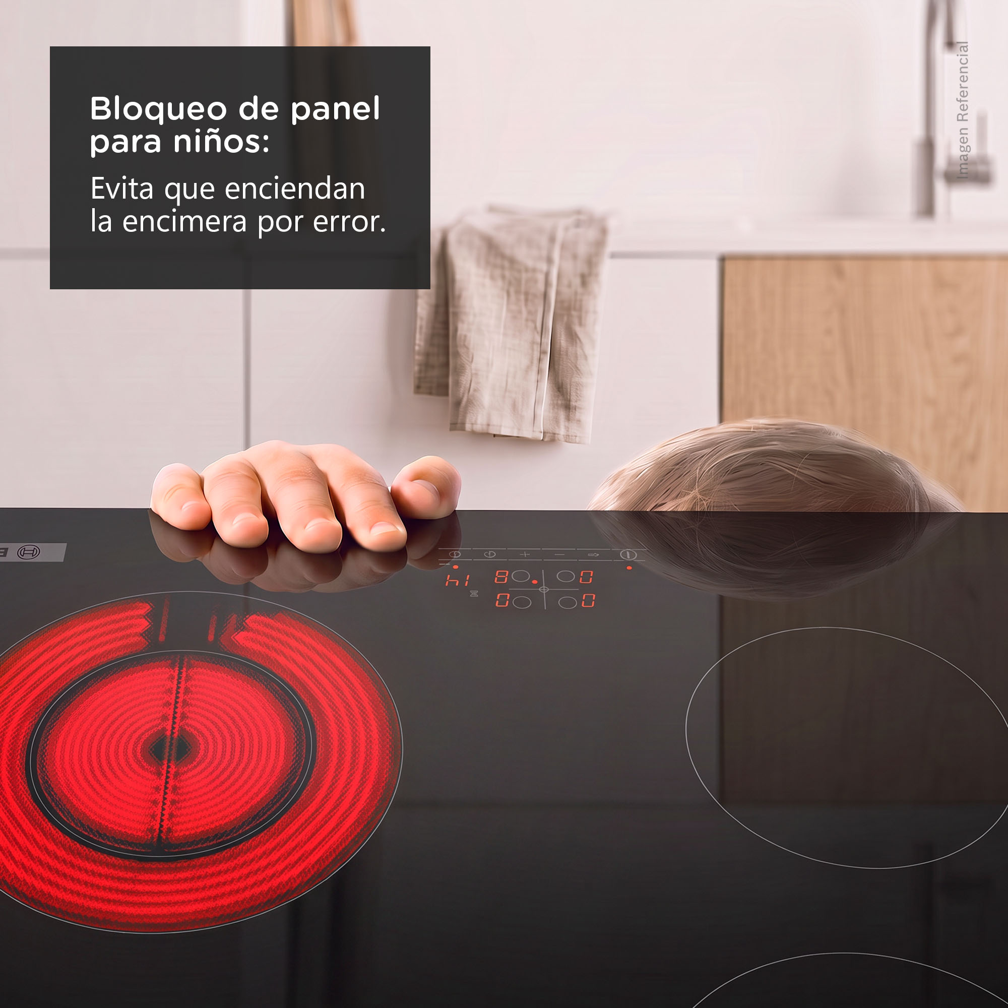 VITROCERÁMICA ELÉCTRICA BOSCH 60CM 4 ZONAS SERIE 4 - PKF611BB8E - 8