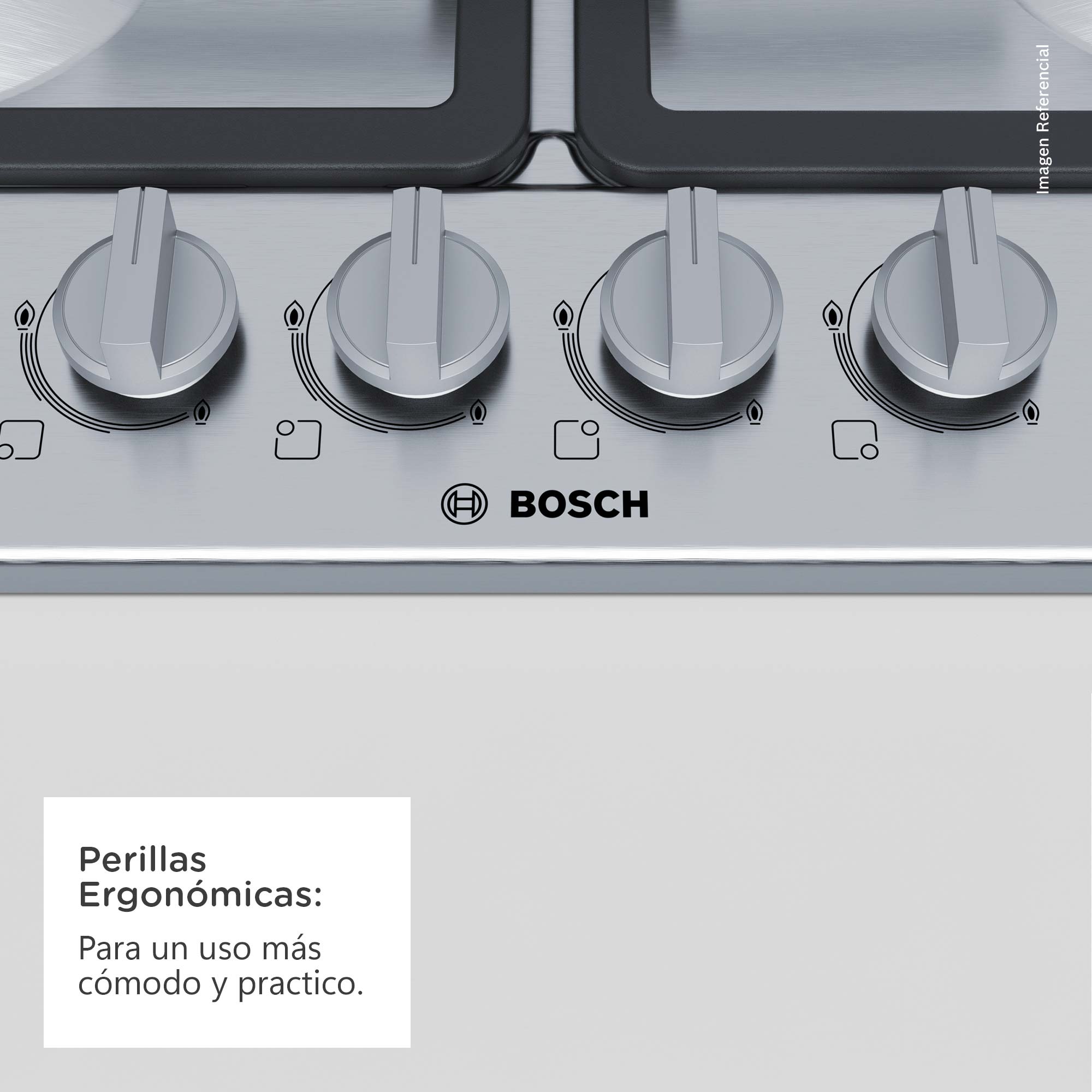 ENCIMERA EMPOTRABLE A GAS BOSCH 4 QUEMADORES PGH6B5K90 - 6