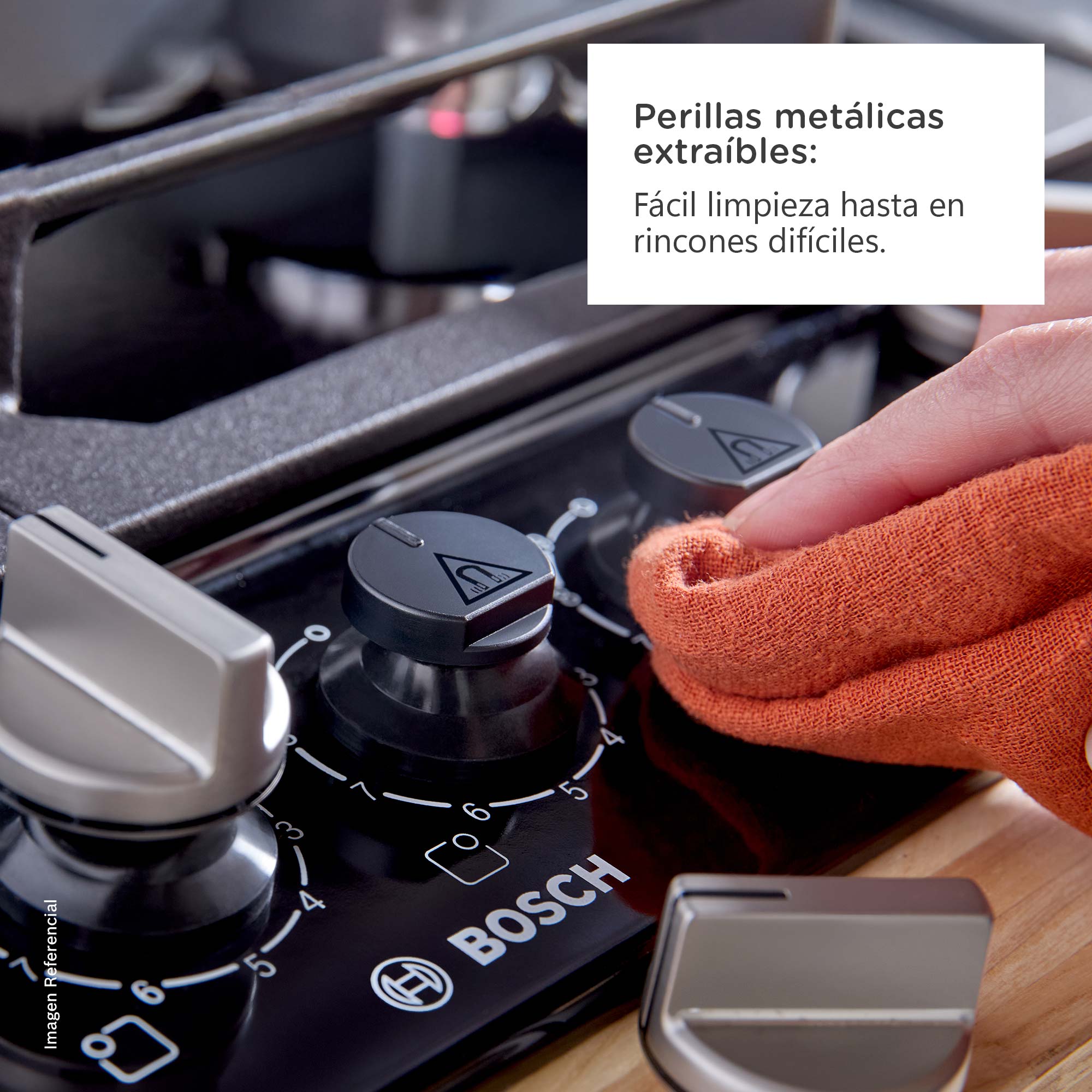 ENCIMERA EMPOTRABLE A GAS BOSCH 5 QUEMADORES PPQ7A6I40 - 7