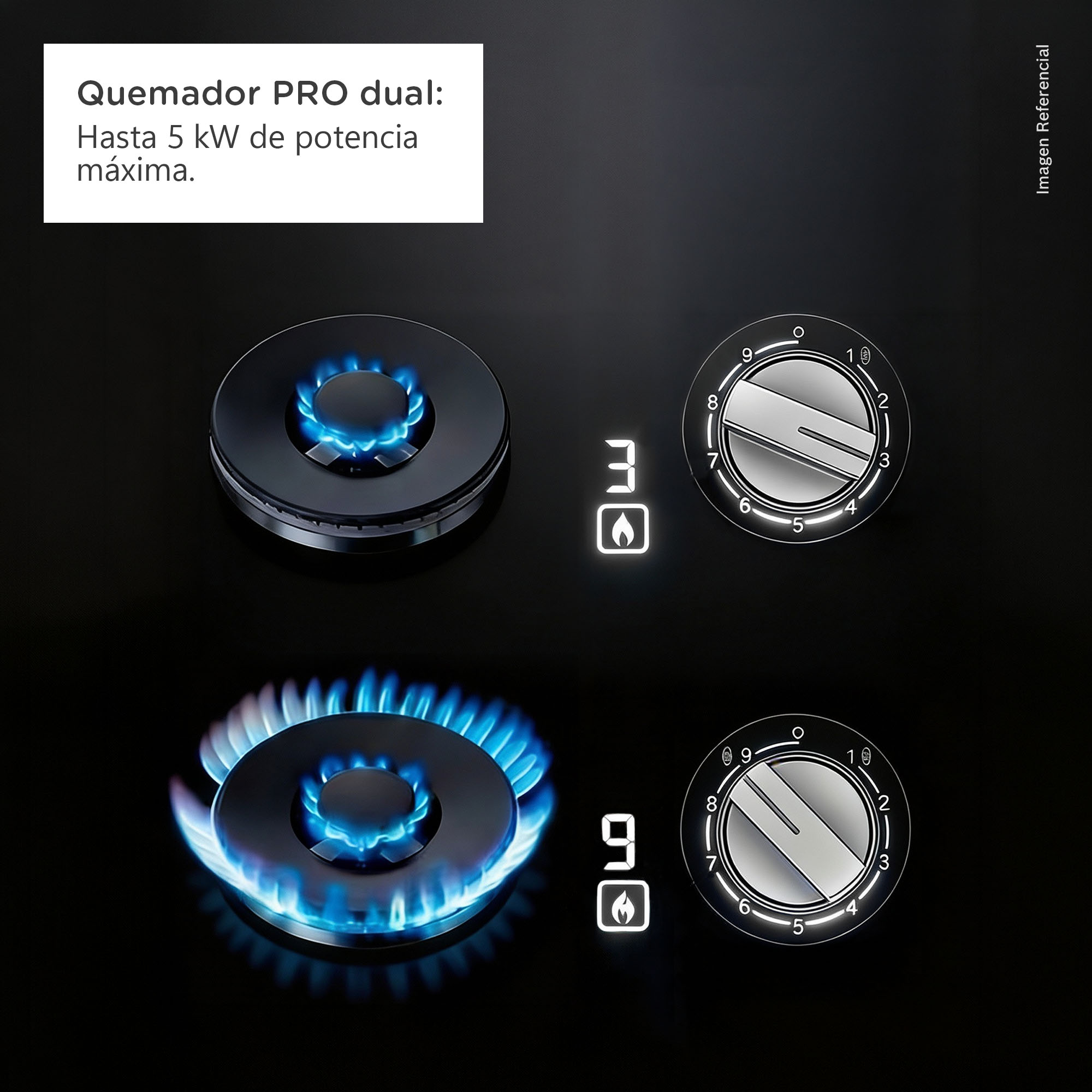 ENCIMERA EMPOTRABLE A GAS BOSCH 5 QUEMADORES PCS7A5I90 - 4