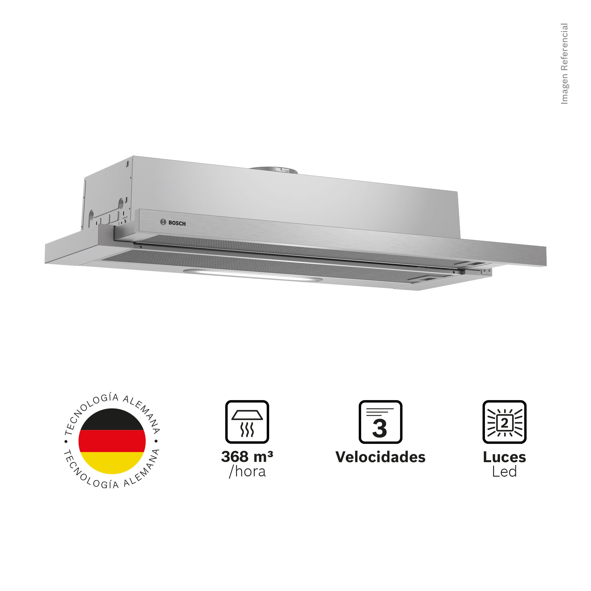 CAMPANA TELESCOPICA 90 CM BOSCH DFT93AC50 - 1