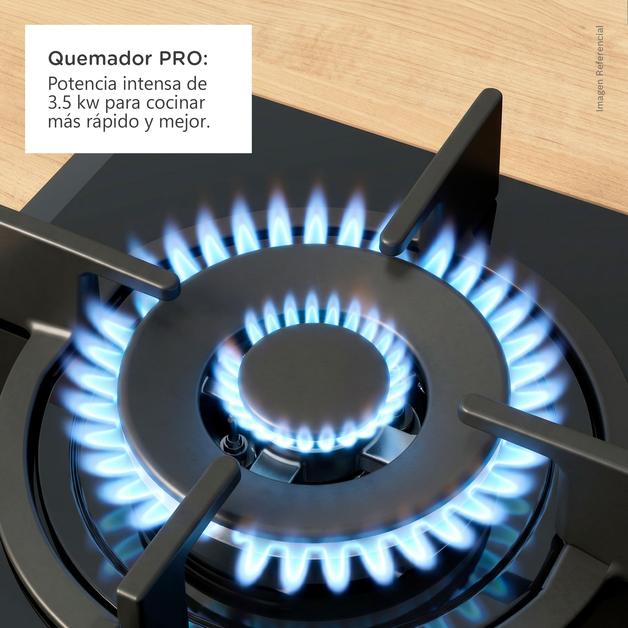 ENCIMERA EMPOTRABLE A GAS BOSCH 4 QUEMADORES PPH6A6I10 - 4