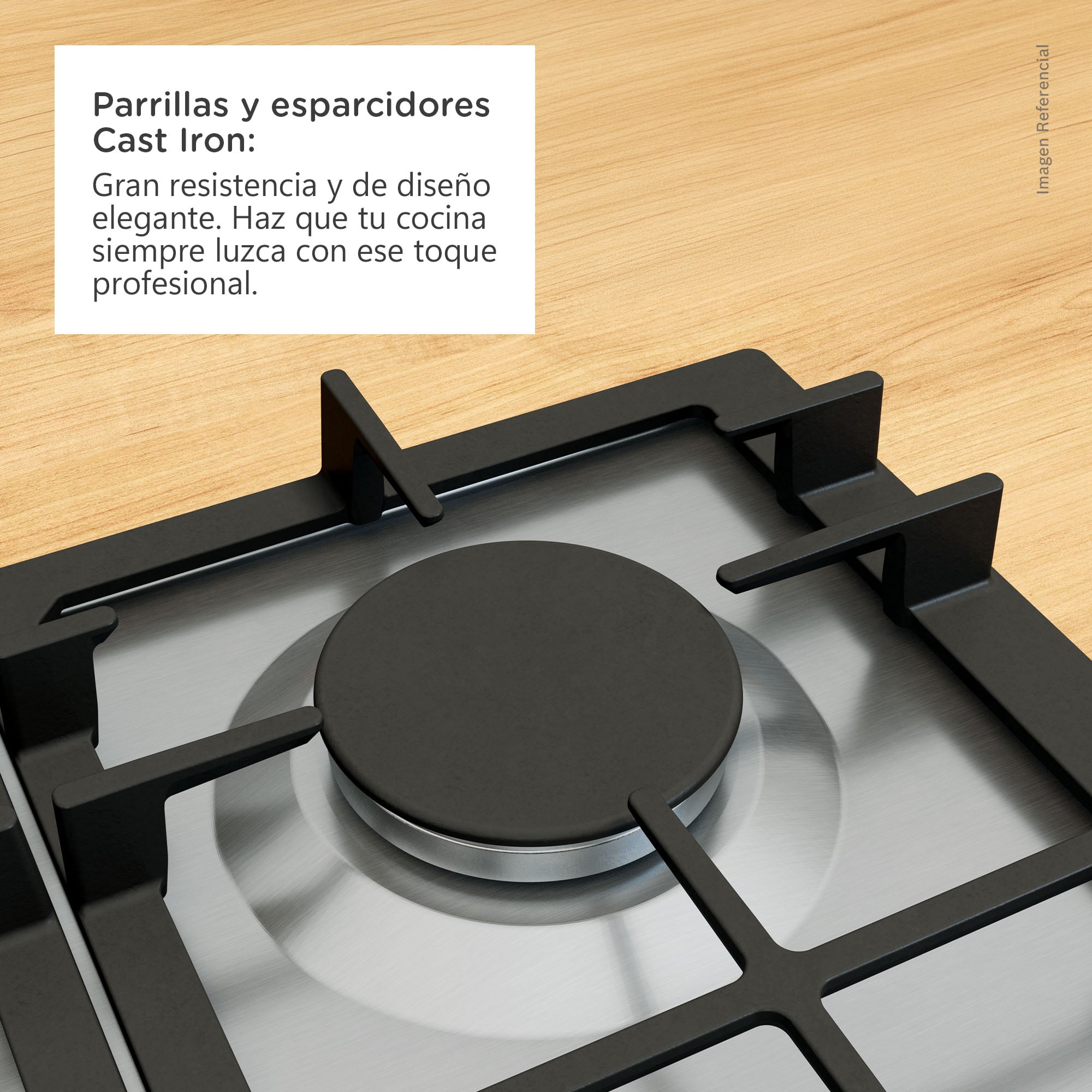 ENCIMERA A GAS BOSCH 90CM INOX SERIE 6 - PCR9A5I90 - 5