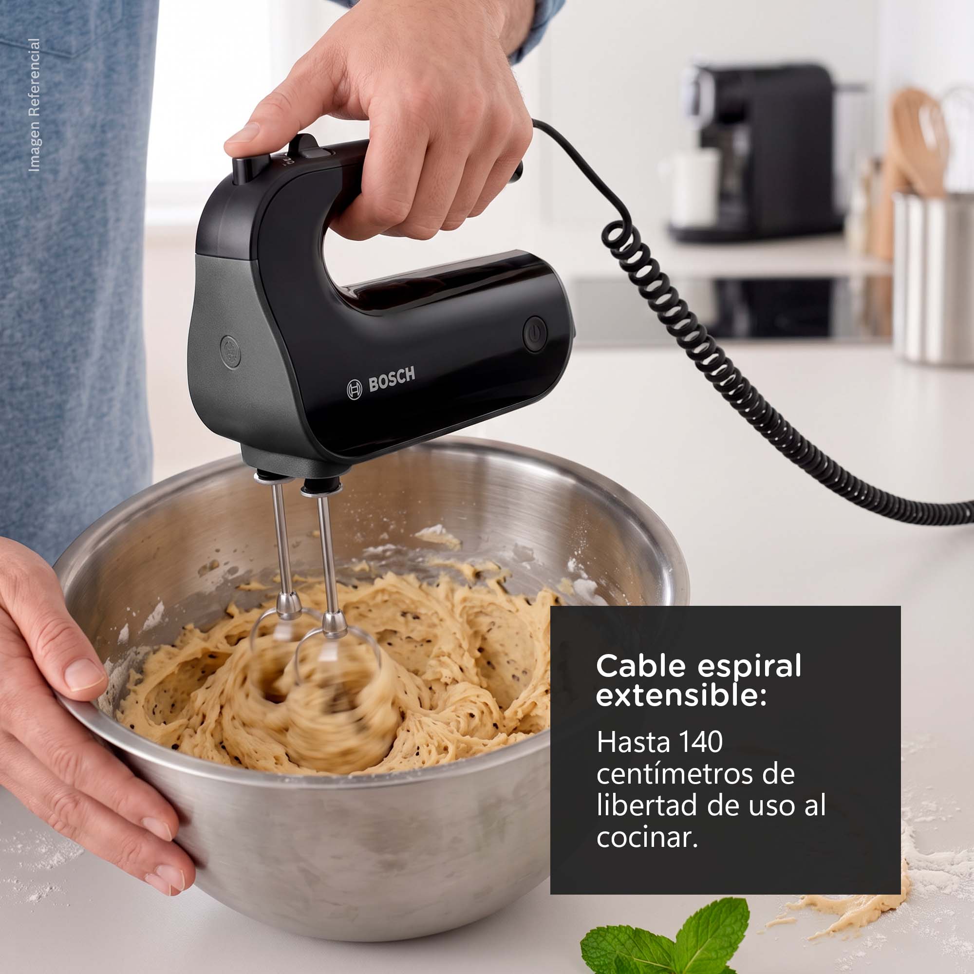 BATIDORA DE MANO BOSCH 3 EN 1 NEGRA 850 W - MFQ4980B - 7