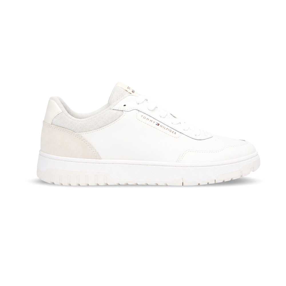 LEATHER Y SUEDE MIX LOW-TOP SNEAKER - 1
