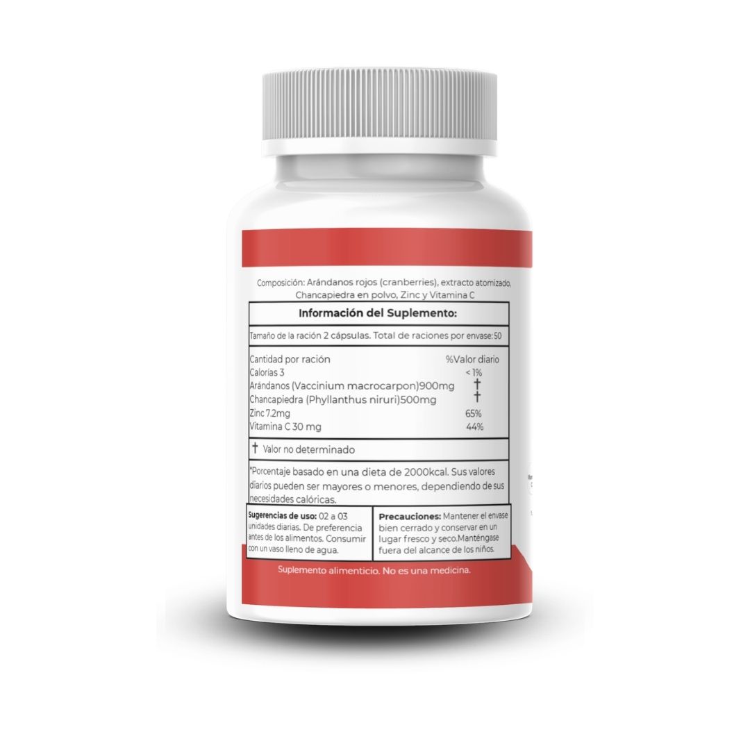 CRANBERRY EN CAPSULAS 100 UNIDADES DE 500MG - GLOBAL NATURAL - 3