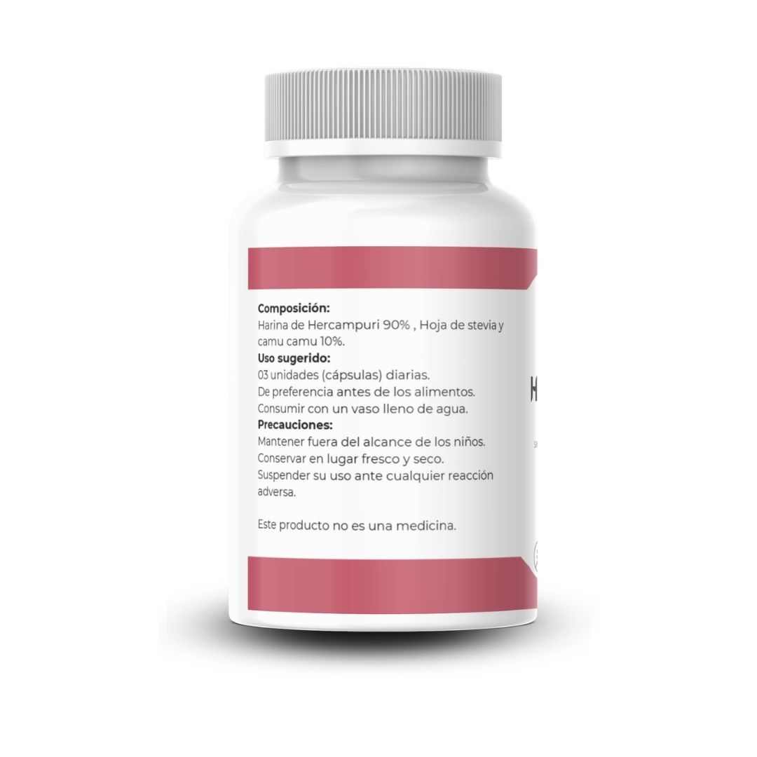 HERCAMPURI EN CAPSULAS 100 UNIDADES DE 500MG - GLOBAL NATURAL - 3