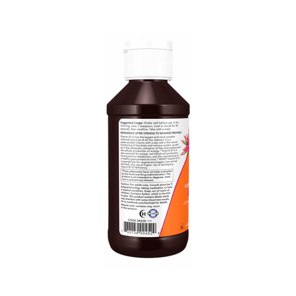 SUPLEMENTOS NOW FOODS ULTRA B12 5,000 MCG LÍQUIDA - 3