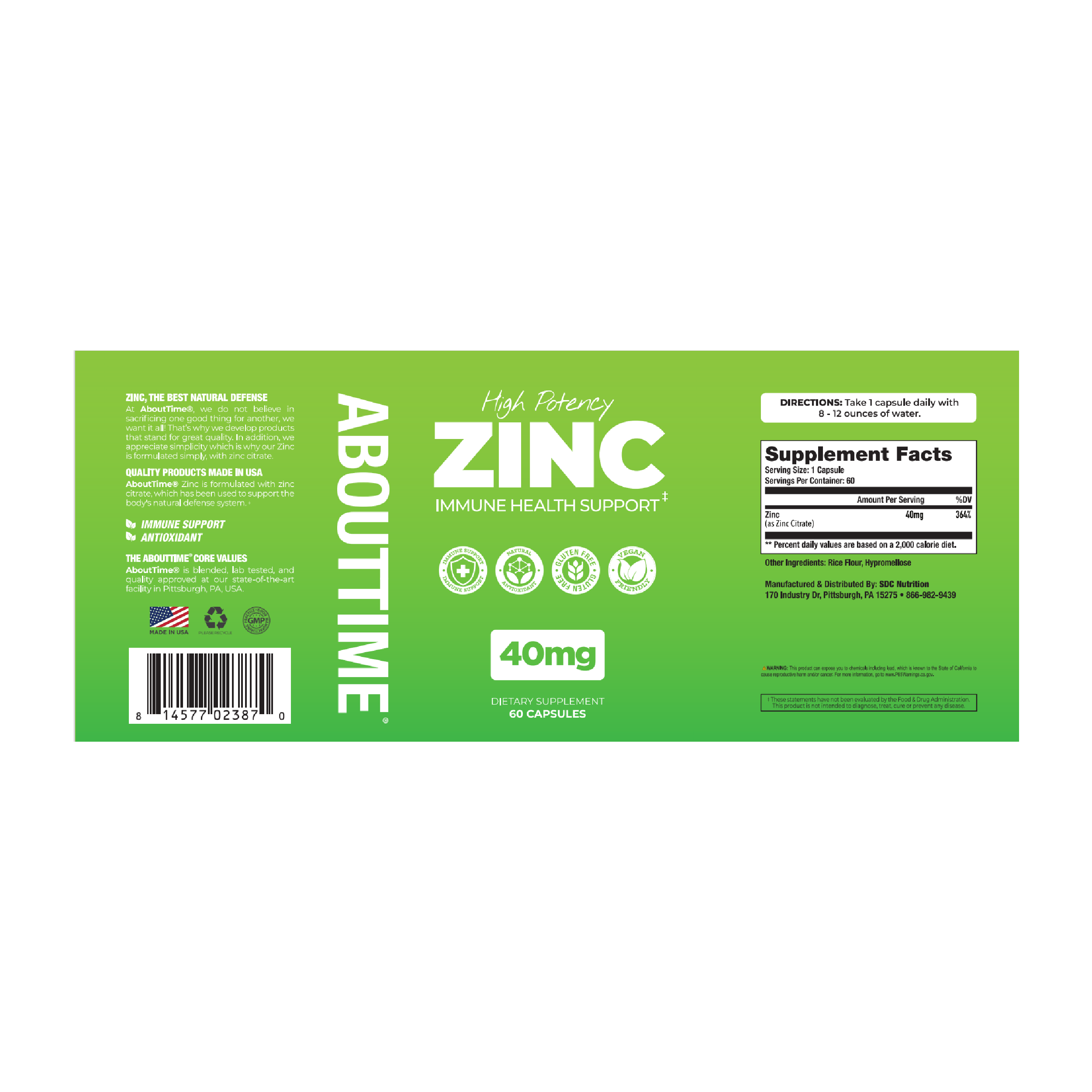 Citrato de Zinc 40 mg - 2