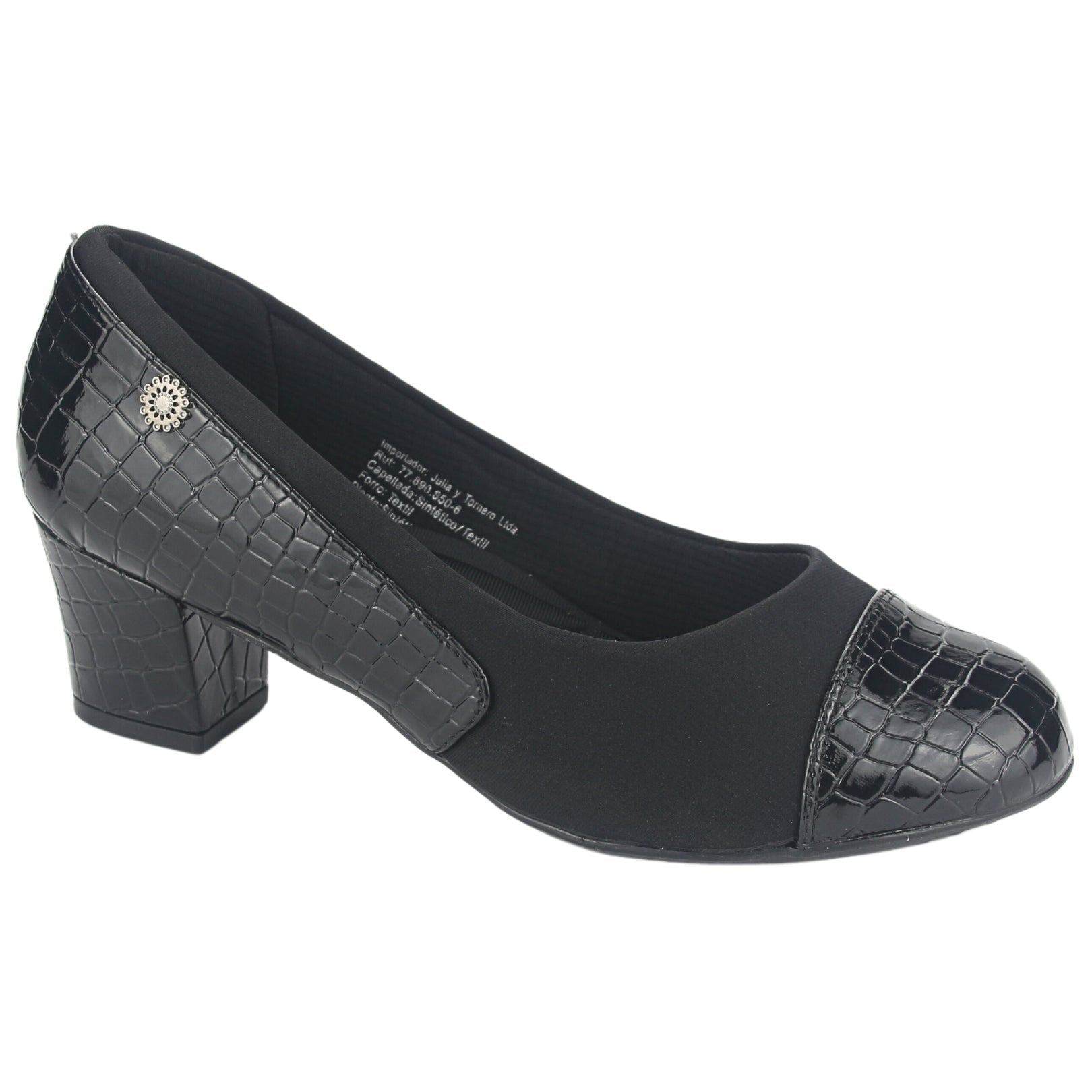 ZAPATO CHALADA MUJER FLEXI-15 NEGRO CASUAL - 1