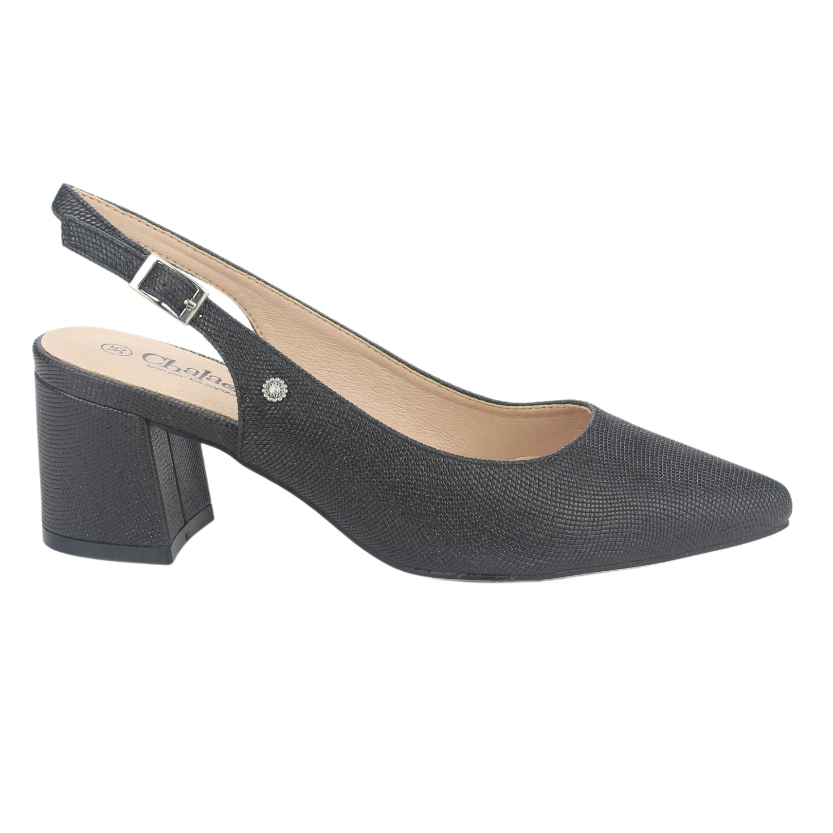 ZAPATO CHALADA MUJER FAIZA-1 NEGRO CASUAL - 1