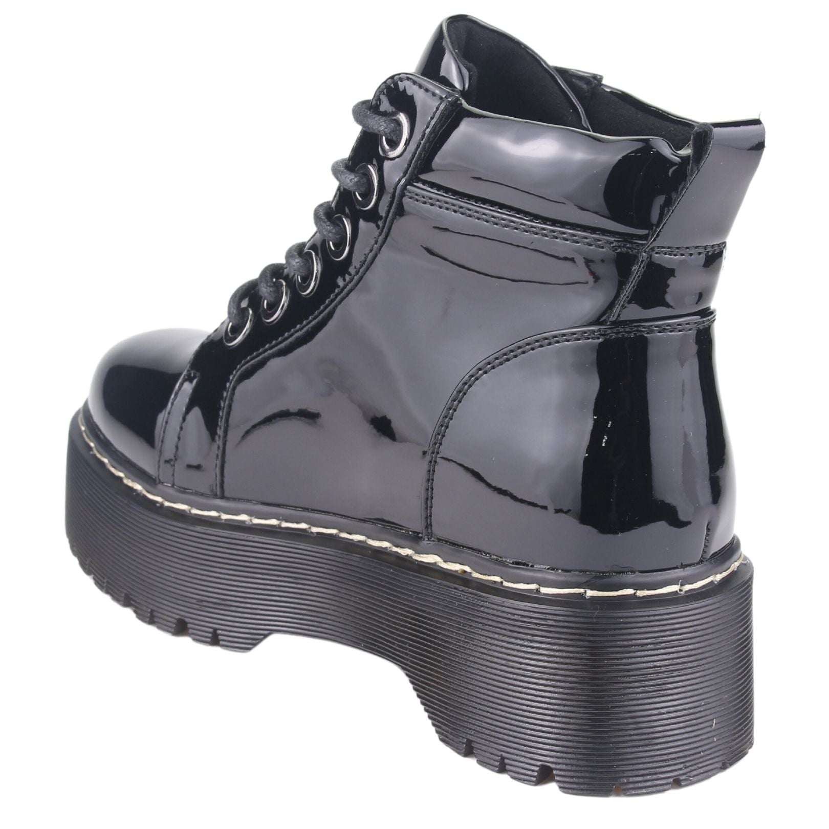 BOTIN CHALADA MUJER POOLH-9 NEGRO CASUAL - 1