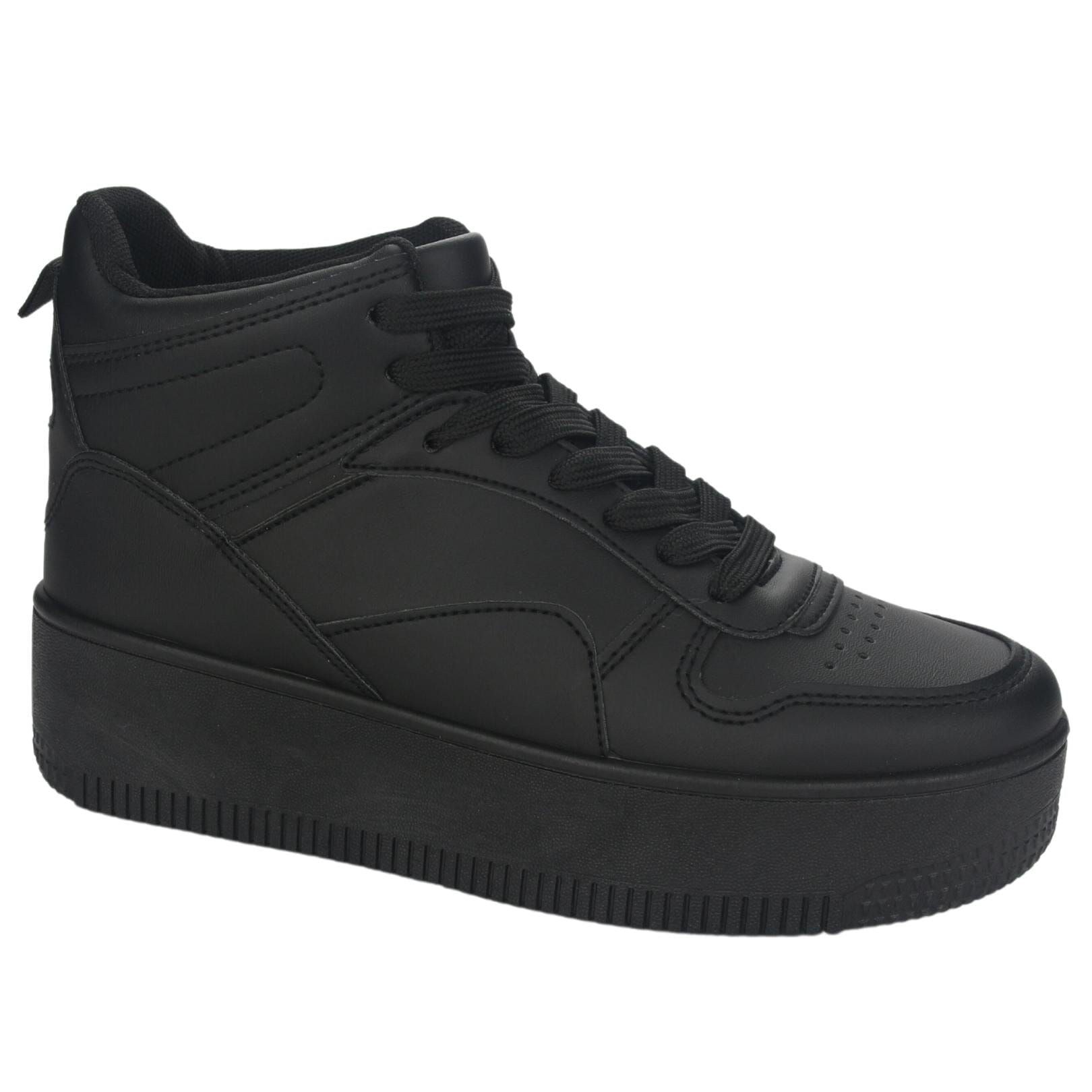 ZAPATILLA CHALADA MUJER METTA-8 NEGRO PLATAFORMA - 1