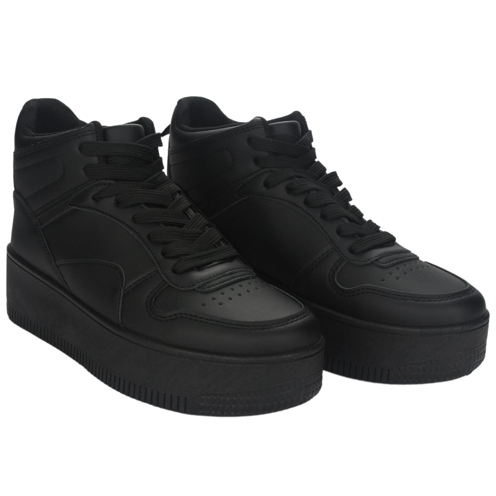 ZAPATILLA CHALADA MUJER METTA-8 NEGRO PLATAFORMA - 5