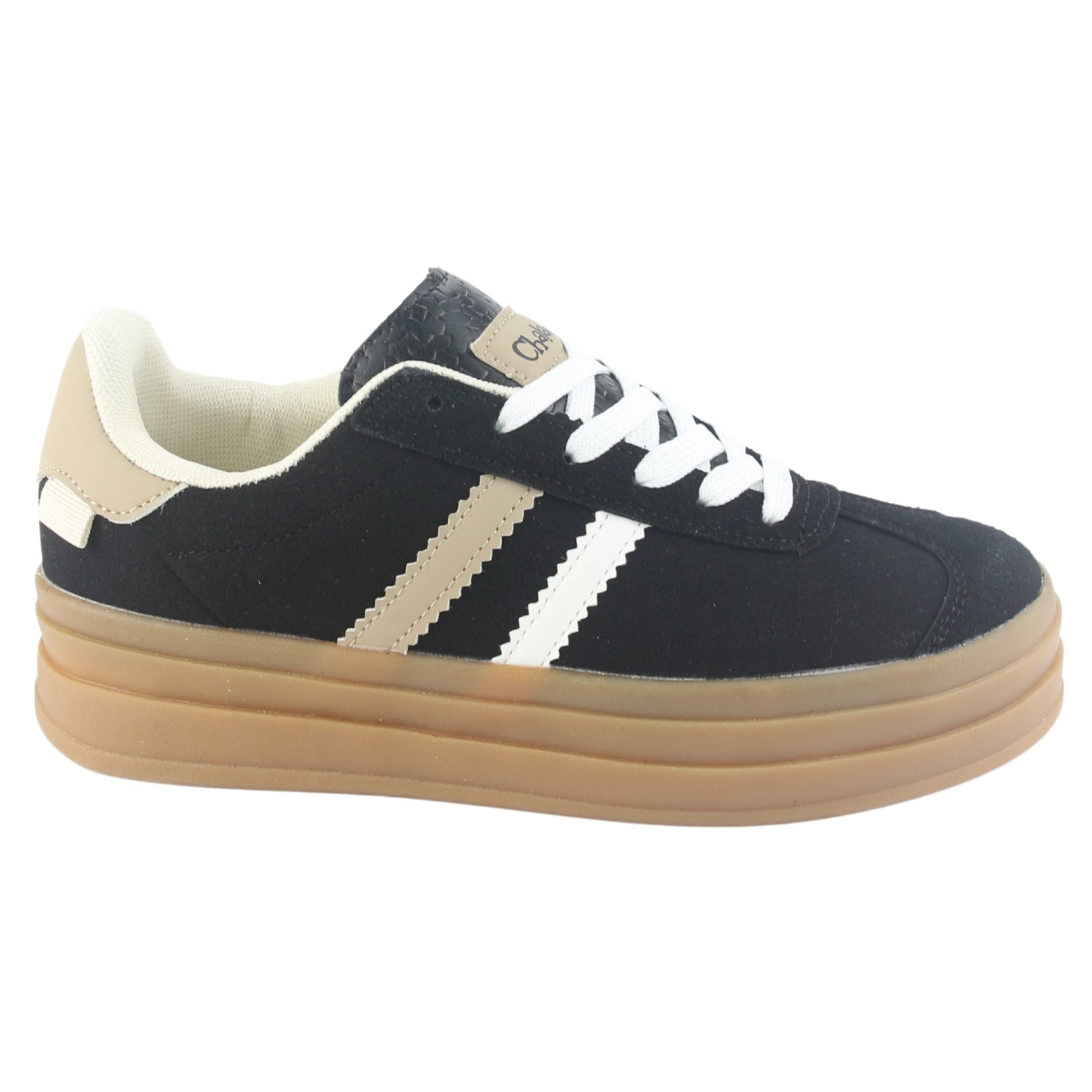 ZAPATILLA CHALADA MUJER ANDY-12 NEGRO URBANO - 1