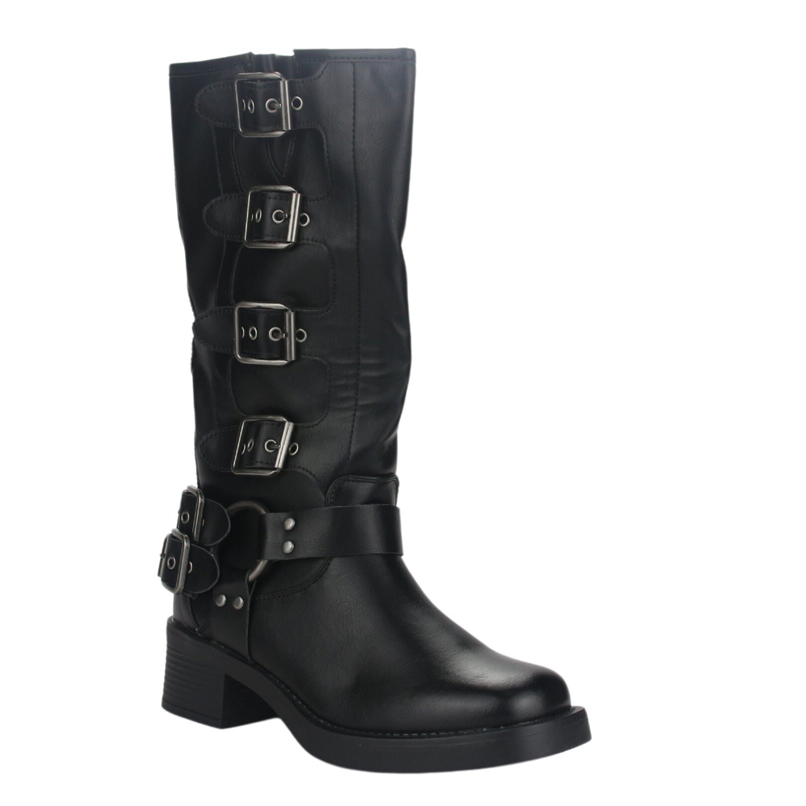 BOTA MUJER CASUAL BIKER-2 COLOR NEGRO - 3