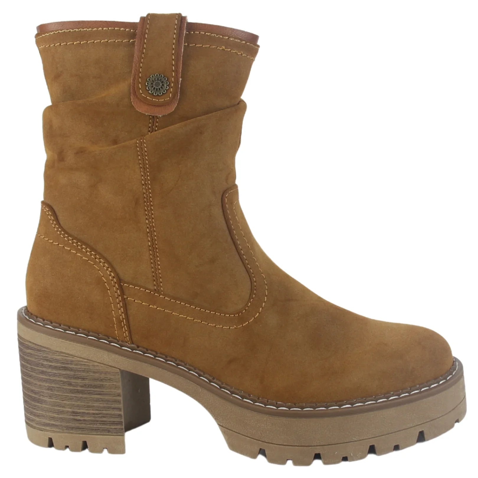 BOTIN CHALADA MUJER TRINI-20 TOSTADO CASUAL - 1