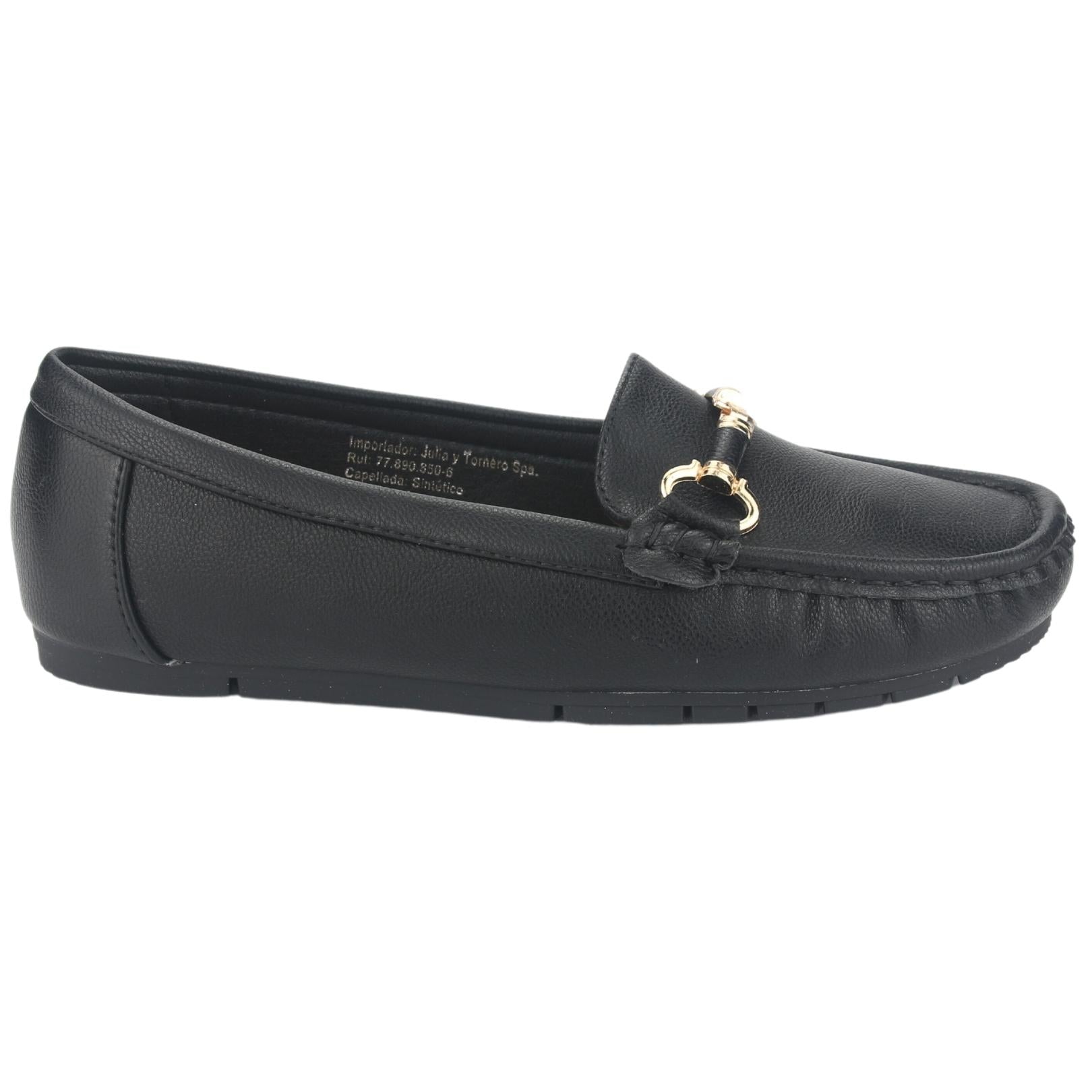 MOCASIN CHALADA MUJER CUSCO-36 NEGRO CASUAL - 1