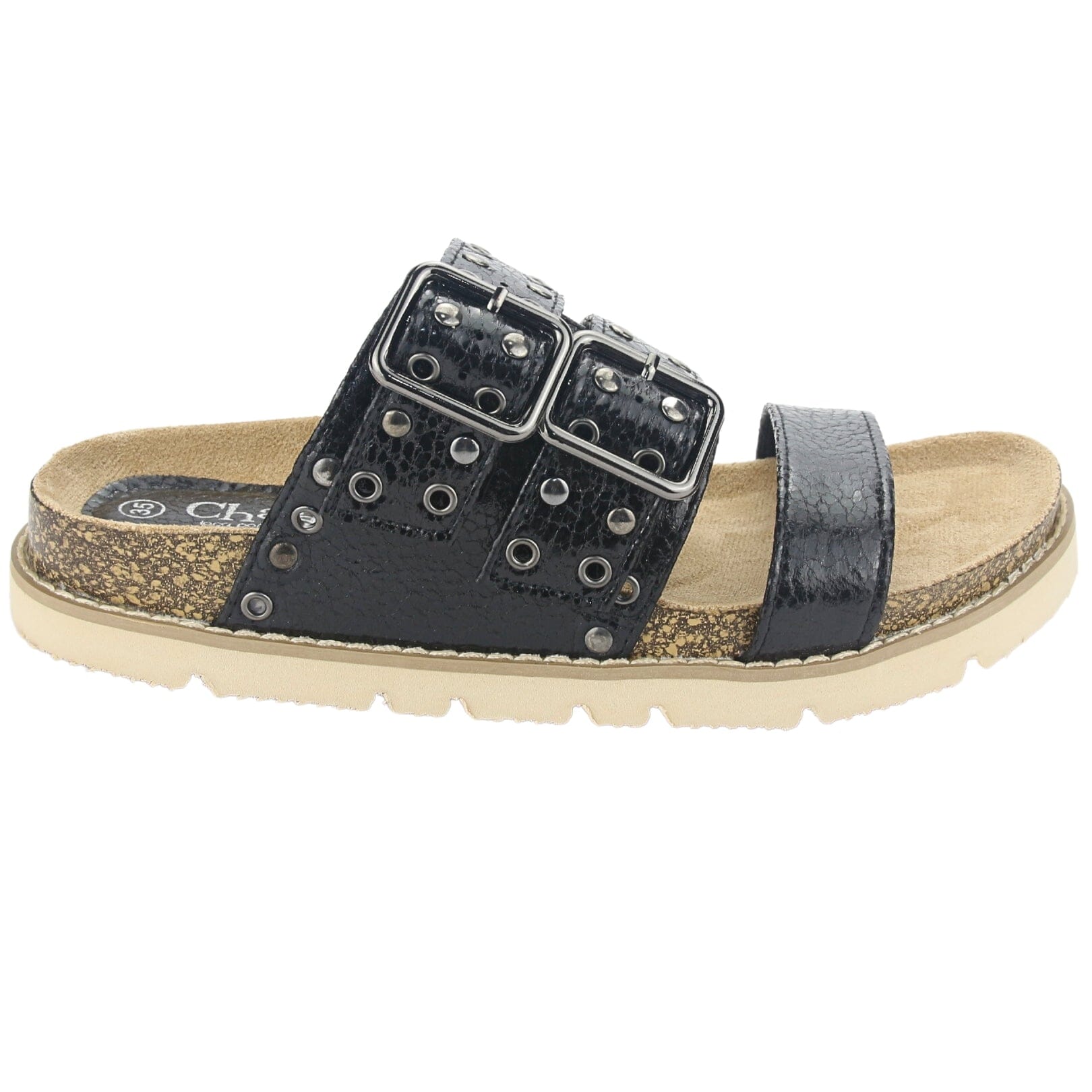 SANDALIAS CHALADA MUJER LILA-12 NEGRO - 1